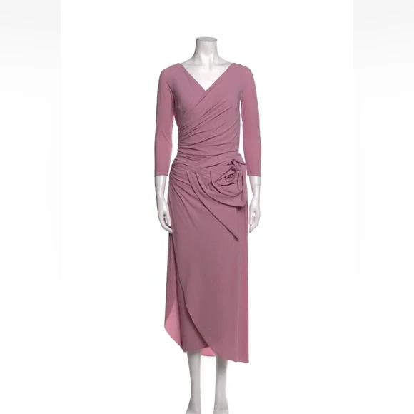 midi wrap dress long sleeve Heavy Linen Midi Dress, Fall Linen Dress for Women, Linen Wrap Dress, Flowy Dress, Cottagecore Dress, Linen Clothing, Long Sleeve Wrap Dress, 3XL / main image 0